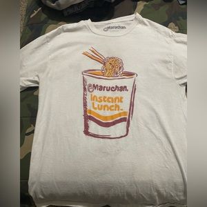 White Maruchan instant lunch shirt